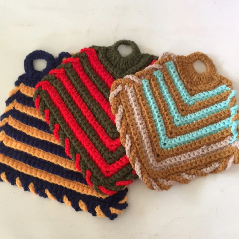 🐠 3 handcrafted potholders